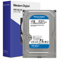 西部数据台式机机械硬盘WD Blue 西数蓝盘 1TB 7200转 64MB SATA CMR WD10EZEX 一个装