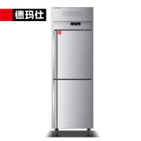 德玛仕(DEMASHI)LC0.5L2W[TL01] 冰柜 双门冷藏 冰箱商用 立式高身双门冰柜 上下开门厨房冰箱