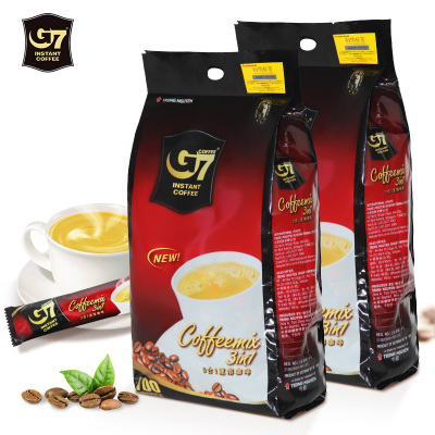 越南原装进口G7中原三合一速溶咖啡1600g*2袋装
