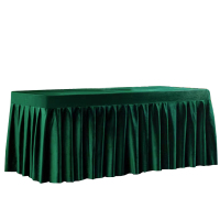 十方嘉定制墨绿色厚丝绒料桌布120*60*75cm