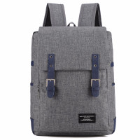 WRC 个性复古差旅双肩包W-0801 灰色