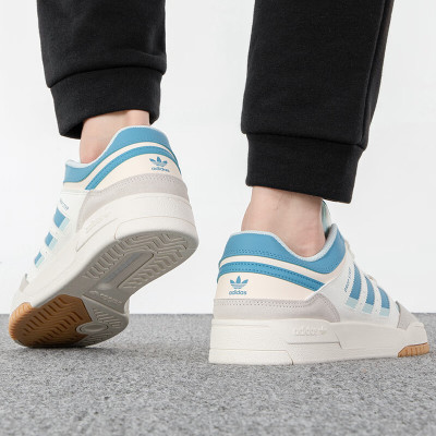 阿迪达斯 (adidas)三叶草男鞋女鞋 2023夏季新款DROP STEP LOW透气运动鞋训练板鞋 HQ7127