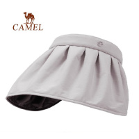 骆驼防晒空顶帽(黑胶)133BAPY015