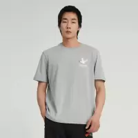 阿迪达斯 (adidas)三叶草 男子ADV DUCKIES TEE运动 短袖上衣HZ1147灰色