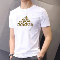 阿迪达斯 (adidas)夏季新款短袖运动服印花大logo半袖棉质 HG2179/白色