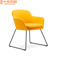 中意贝田 BT-FB015 630*620*870mm 布绒休闲椅 洽谈椅 沙发椅