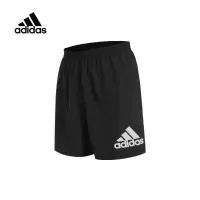 阿迪达斯(adidas) 短裤男裤2023春秋款新款运动裤休闲裤透气梭织五分裤短裤H59883黑色