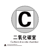 威品船用IMO标识二氧化碳间15*15cm单张装