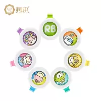 润本(RUNBEN) 叮叮植物精油扣(7色)3个装 (黄色)