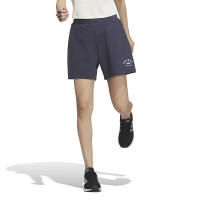 阿迪达斯 (adidas)女裤 2023夏季新款运动裤跑步健身休闲裤透气宽松时尚五分裤短裤 IP3944-暗藏青