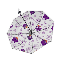 小茄子晴雨伞折叠伞B款 紫色