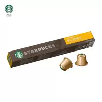 星巴克(starbucks)轻度烘焙浓缩胶囊咖啡 (nespresso胶囊咖啡)10粒