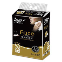 洁柔Face(黑色)古龙水香味150抽3层抽取式纸面巾(3包装)