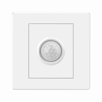 人体感应开关 家用过道楼道光电控红外线智能延时接近传感器86型 象牙白(10个)