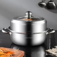 美厨(MAXCOOK)蒸锅 加厚不锈钢32CM单层蒸锅火锅汤蒸锅