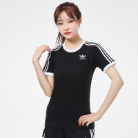 阿迪达斯 (adidas)三叶草女装2022新款运动服休闲透气圆领短袖T恤 GN2900
