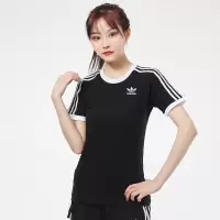 阿迪达斯 (adidas)三叶草女装2022新款运动服休闲透气圆领短袖T恤 GN2900