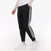 阿迪达斯(adidas) 女裤2023春夏新款显瘦收腿小脚裤修身舒适休闲长裤 GP0642/黑色