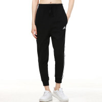 阿迪达斯(adidas)女裤九分长裤 夏季新款运动裤舒适透气休闲裤弹力收紧棉质束脚裤 GR9604/九分