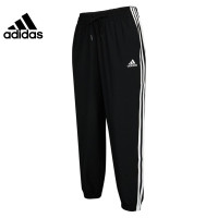 阿迪达斯(adidas)运动裤女裤子2023春夏新款针织透气跑步训练休闲裤学 GR9605梭织束脚裤