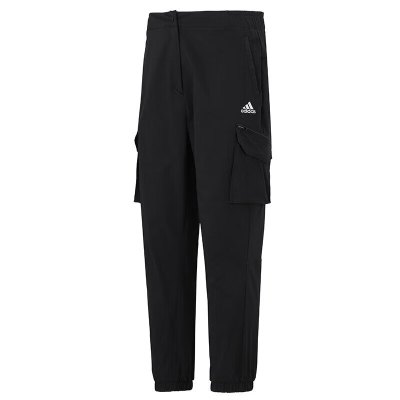 阿迪达斯 (adidas)女裤 2023夏季新品运动裤跑步健身透气休闲宽松梭织宽松长裤卫裤 HC2796