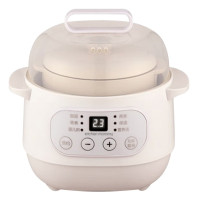 厨创妈咪(kitchen mommy)JBL-DZ200-6电炖锅隔水炖锅煲汤锅燕窝炖盅煮粥锅熬粥预约定时1L白色