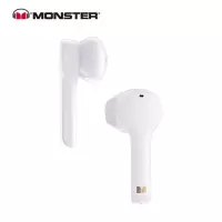 魔声 Monster Clarity550LT 无线拉蓝牙耳机 半入耳式运动音乐耳机 通话降噪 白色