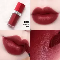 迪奥(Dior)烈焰蓝金持久哑光锁色黑管唇釉持妆口红送女朋友老婆情人节礼物女 红管唇釉966 枫叶浆果
