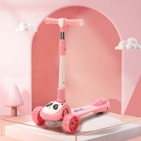 airud三合一儿童平衡滑板车HB-ASH07樱花粉[推把款]