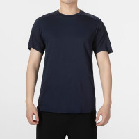 阿迪达斯(adidas)新款跑步训练健身运动服圆领休闲宽松上衣透气速干T恤 HC4228-传奇墨水蓝