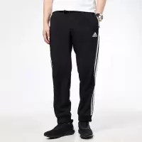 阿迪达斯(adidas) 裤子男2023春季新款跑步训练健身运动裤针织休闲裤三条纹长裤 GK8980