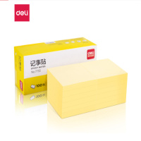 得力(deli)7733 黄色便利贴粘性便签纸 备忘留言纸/记事贴 76*76mm*单包装 办公用品