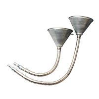 鑫德睿 万向漏斗 汽车摩托车 铁制万向漏斗 加油漏斗 带滤网 杆长约630mm 一个装