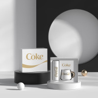 格沵 可口可乐联名保温杯马克杯礼盒包装GE-CK22AW-DT5 假日礼盒