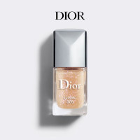 迪奥(Dior)指甲油炫亮持久滋养强韧打底显白美甲底油 309#透明细闪