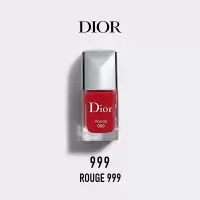 迪奥(Dior)指甲油炫亮持久滋养强韧打底显白美甲底油 999#正红色