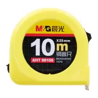 晨光 (M&G) AHT99105钢卷尺 10m*25mm标准办公/家庭装修通用米尺/尺子 测量钢卷盒尺伸缩尺 5个装