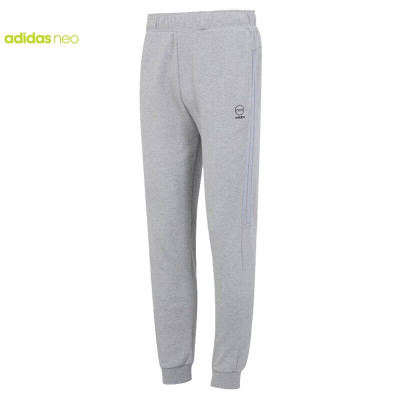 阿迪达斯 (adidas)男裤2023夏季新款健身训练运动裤休闲时尚束脚长裤 HZ2431 中麻灰