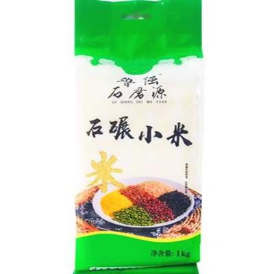 鲁强石磨源 石碾小米 1kg 酥田袋装