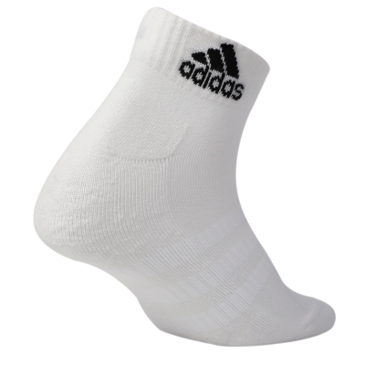 阿迪达斯 (adidas)男袜女袜新款三双装时尚柔软舒适休闲短袜子运动袜子 DZ9364