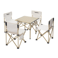 车管家户外折叠桌椅五件套GJ-2004户外折叠桌椅套装铝合金露营户外
