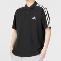 阿迪达斯(adidas)polo衫男装2023夏季新款运动服跑步训练健身快干透气翻领半袖T恤HR8729