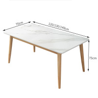 餐桌椅组合意式极简岩板餐桌椅现代简约北欧家用小户型长方形一桌四椅