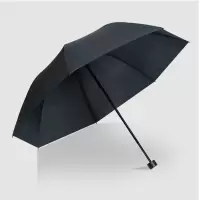 红叶(HONG Ye) 折叠晴雨两用伞2624 黑色