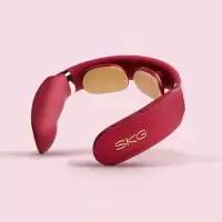 SKG 4330 颈椎按摩仪 镀金电极片 颈部按摩仪热敷脖子 智能护颈仪低频脉冲