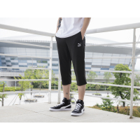 PUMA彪马男裤字23春夏新款户外运动裤舒适透气针织中长款七分裤531466531466-01XL_728