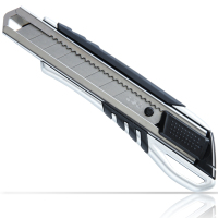 得力(deli) 锌合金美工刀小号大号多功能美工刀拆快递裁纸刀切纸刀工刀办公学生文具用品 大号(1把)