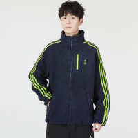 阿迪达斯 (adidas)男装2023春季新款健身训练运动服舒适透气休闲保暖外套夹克 HE6645 传奇墨水蓝