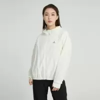 阿迪达斯 (adidas) 外套女子2023夏季新款防风防晒轻薄休闲运动连帽夹克 IP3958 粉白