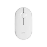 罗技(Logitech)LOGITECH PEBBLE鼠标 无线蓝牙鼠标 办公鼠标 女性鼠标对称鼠标 鹅卵石造型 米白色
